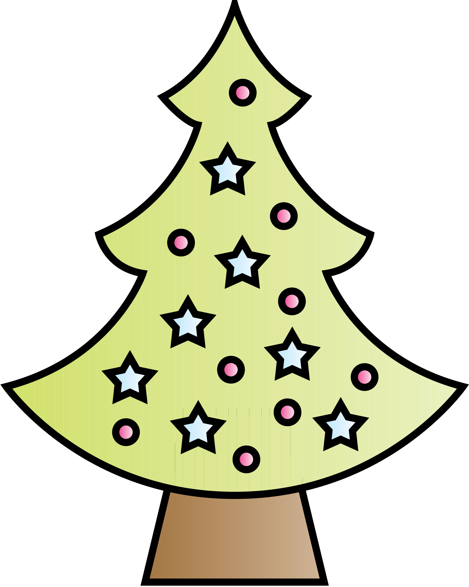 christmas tree owl clip art